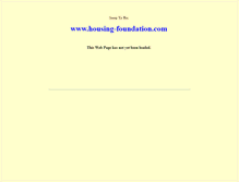 Tablet Screenshot of housing-foundation.com